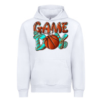 White Game day leopard basketball Urban Hoodie - NancyCooperArtShop