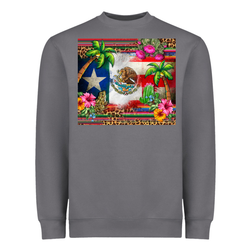 Mexico And Puerto Rico Heavyweight Sweatshirt by CTS Tumbler Store | Teevron