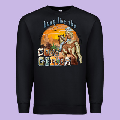Long Live The Cowgirls Premium Sweatshirt Designed By Nancycooperartshop
