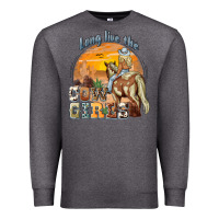 Charcoal Heather long live the cowgirls Premium Sweatshirt - NancyCooperArtShop