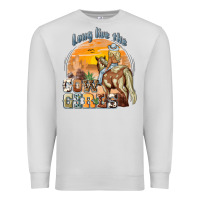 Dove Grey long live the cowgirls Premium Sweatshirt - NancyCooperArtShop