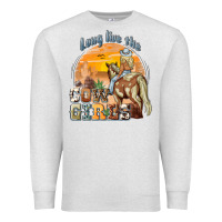 Oatmeal Heather long live the cowgirls Premium Sweatshirt - NancyCooperArtShop