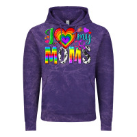 Cloud Purple i love my moms Vintage Hoodie - texasbilliewilder