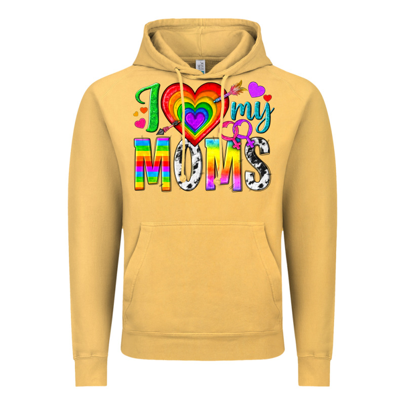 I Love My Moms Vintage Hoodie by texasbilliewilder | Teevron