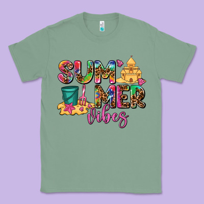 Summer Vibes Classic Tee Designed By Adodesignshop