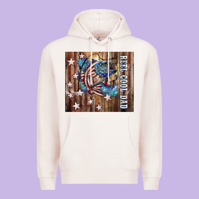 Western Reel Cool Dad American Flag Bass Premium Hoodie Designed By Lillyallendesigns