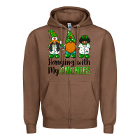 Chestnut hanging with my gnomies african american nurse gnomies Zipper Hoodie - BarkalooDesign
