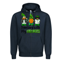 Navy hanging with my gnomies african american nurse gnomies Zipper Hoodie - BarkalooDesign