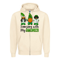 Sandshell hanging with my gnomies african american nurse gnomies Zipper Hoodie - BarkalooDesign
