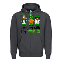 Smoke hanging with my gnomies african american nurse gnomies Zipper Hoodie - BarkalooDesign