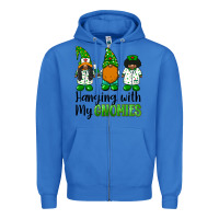 True Royal hanging with my gnomies african american nurse gnomies Zipper Hoodie - BarkalooDesign