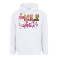 White milkaholic girls Heavyweight Hoodie - NancyCooperArtShop