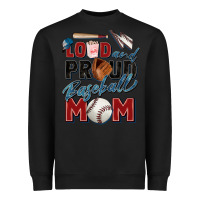 Black loud and proud baseball mom Heavyweight Sweatshirt - Zillion Design Studio
