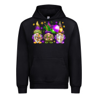 Black Mardi Gras gnomes Urban Hoodie - NancyCooperArtShop