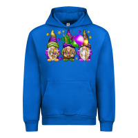 Cobalt Mardi Gras gnomes Urban Hoodie - NancyCooperArtShop