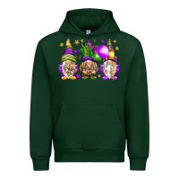 Forest Green Mardi Gras gnomes Urban Hoodie - NancyCooperArtShop