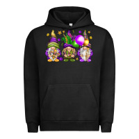 Pigment Black Mardi Gras gnomes Urban Hoodie - NancyCooperArtShop