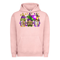 Pigment Salmon Mardi Gras gnomes Urban Hoodie - NancyCooperArtShop