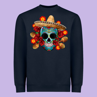 Mexico Skull Heavyweight Sweatshirt Designed By Cts Tumbler Store