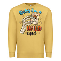 Antique Gold baby im a wild card Premium Sweatshirt - MaliasSmallBusiness