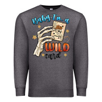 Charcoal Heather baby im a wild card Premium Sweatshirt - MaliasSmallBusiness