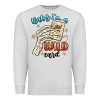 Dove Grey baby im a wild card Premium Sweatshirt - MaliasSmallBusiness