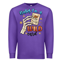 Purple baby im a wild card Premium Sweatshirt - MaliasSmallBusiness