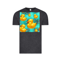 Vintage Black rubber duck seamless pattern Vintage Tee - HRA Design Shop