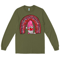 Army Green valentines gnomies rainbow Long Sleeve Tee - JahusDesignShop
