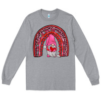 Heather Grey valentines gnomies rainbow Long Sleeve Tee - JahusDesignShop