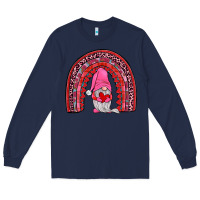Navy valentines gnomies rainbow Long Sleeve Tee - JahusDesignShop