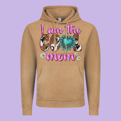 I Am Cool Mom Vintage Hoodie Designed By Texasbilliewilder