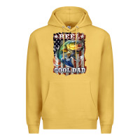 Antique Gold Reel Cool Dad Bass 4th of July Premium Hoodie - LillyAllenDesigns