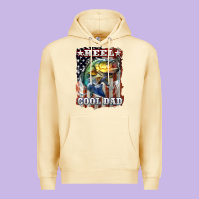 Reel Cool Dad Bass 4th Of July Premium Hoodie Designed By Lillyallendesigns