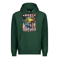 Sports Green Reel Cool Dad Bass 4th of July Premium Hoodie - LillyAllenDesigns