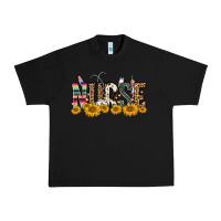 Black nurse sunflower Urban Heavy Tee - FaDigitalArtStudio