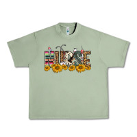 Oil Green nurse sunflower Urban Heavy Tee - FaDigitalArtStudio