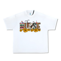 White nurse sunflower Urban Heavy Tee - FaDigitalArtStudio