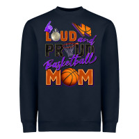 Navy loud and proud basketball mom Heavyweight Sweatshirt - Zillion Design Studio
