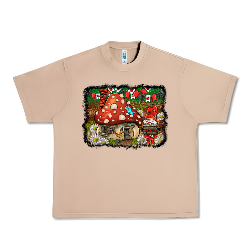 Welcome Ladybug Gnome Background Urban Heavy Tee by BarkalooDesign | Teevron