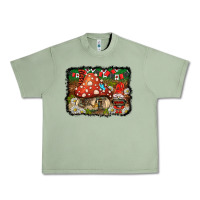 Oil Green welcome ladybug gnome background Urban Heavy Tee - BarkalooDesign