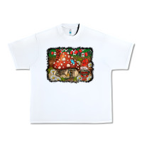 White welcome ladybug gnome background Urban Heavy Tee - BarkalooDesign