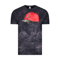 Cloud Black red softball cap fa element Vintage Tee - FaDigitalArtStudio
