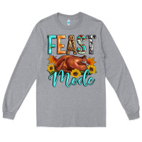 Heather Grey Feast mode Long Sleeve Tee - Artiststas