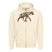 Sandshell hyena Zipper Hoodie - LillyAllenDesigns