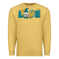 Antique Gold love winter gnome Premium Sweatshirt - NancyCooperArtShop
