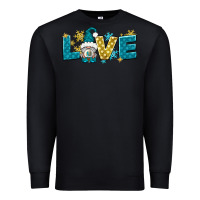Black love winter gnome Premium Sweatshirt - NancyCooperArtShop