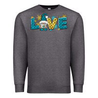 Charcoal Heather love winter gnome Premium Sweatshirt - NancyCooperArtShop