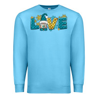 Ocean Blue love winter gnome Premium Sweatshirt - NancyCooperArtShop