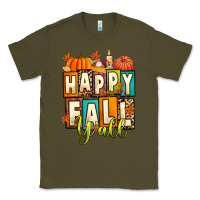 Army Green happy fall y'all Classic Tee - Artiststas